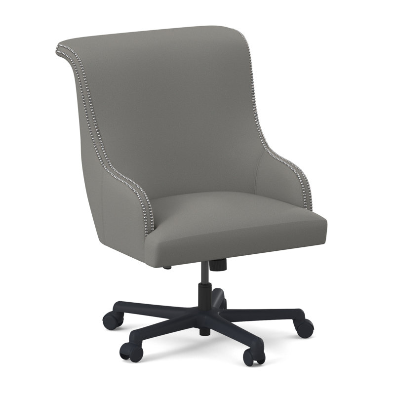 Madison Executive Chair, Pewter Small, Fizz Ivory