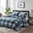 Parkston Navy 3M Scotchgard Down Alternative All Season 3-Piece Full/Queen Comforter Set-869301174-948330840