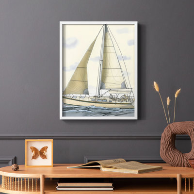 NAUTICAL Series CXXVIII  -Premium Framed Print -Ready to Hang - No Nails Required