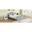 Lit plateforme double pour enfants, lit double avec tête et pied de lit, gris-1809414786-1809414799