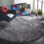 Tapis performance à poil long touffeté à la main de couleur unie Cimah-22788134