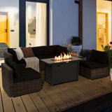 5 - Person Patio Conversation Sets with Cushions