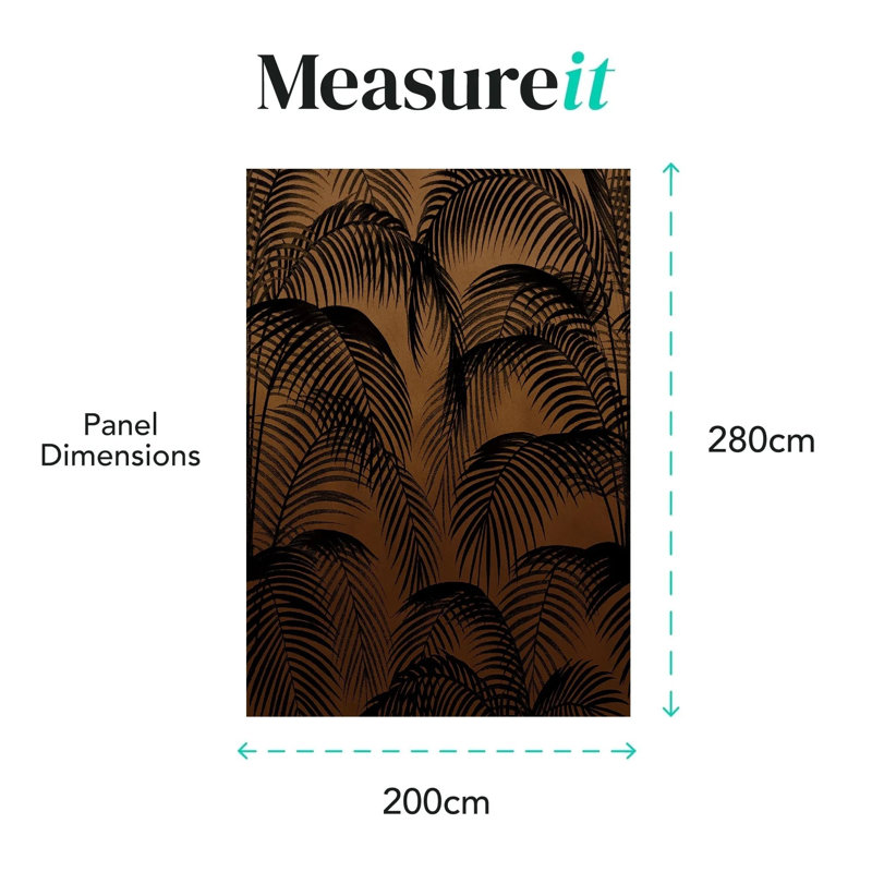 Superfresco Easy Palm Silhouette Print To Order Mural, Blue, 300cm L x 280cm W