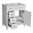 30-Inch Bathroom Vanity with Ceramic Sink, Adjustable Shelf, Soft Close Door-105834944
