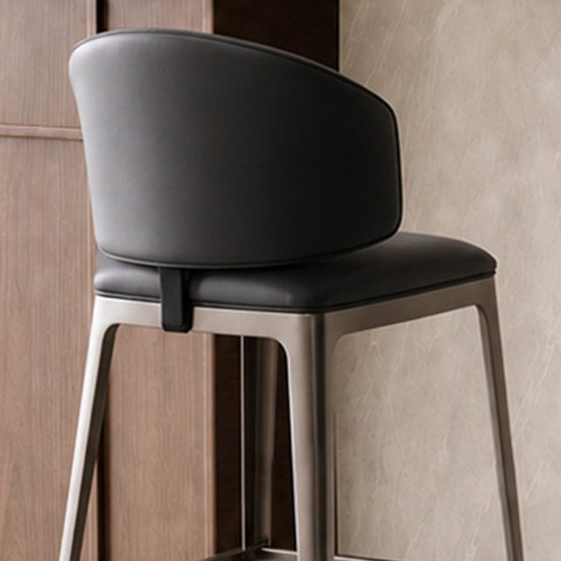 Chaise d'appoint noire et brune à dossier solide (ensemble de 6), 6, 29.53