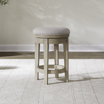 Chantee Upholstered Swivel Console Stool
