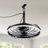 20" Wet Rated Plug-in IP65 Outdoor Waterproof Caged Ceiling Fan with LED Light Kit and Remote Control
