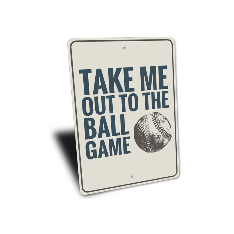 Plaque de baseball en aluminium, H 18 po x l 12 po x P 0,06 po