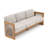 Outdoor Acacia Wood Sofa With Cushions