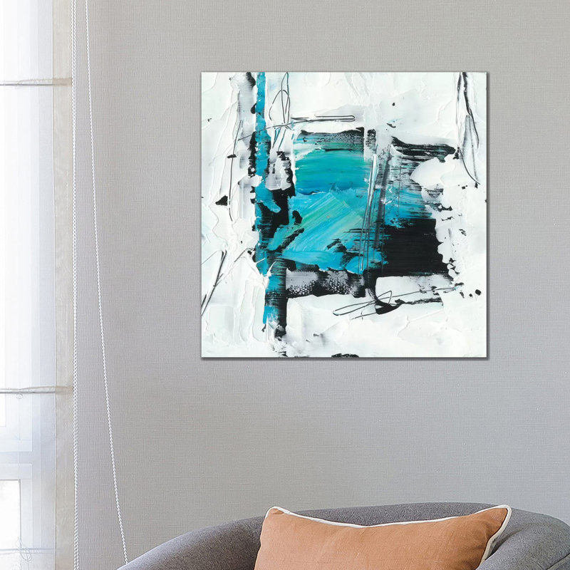 «Kinetic Form I» par Ethan Harper - reproduction d'art, H 26 po x l 26 po x P 1,5 po, Toile tendue, Pas de tapis
