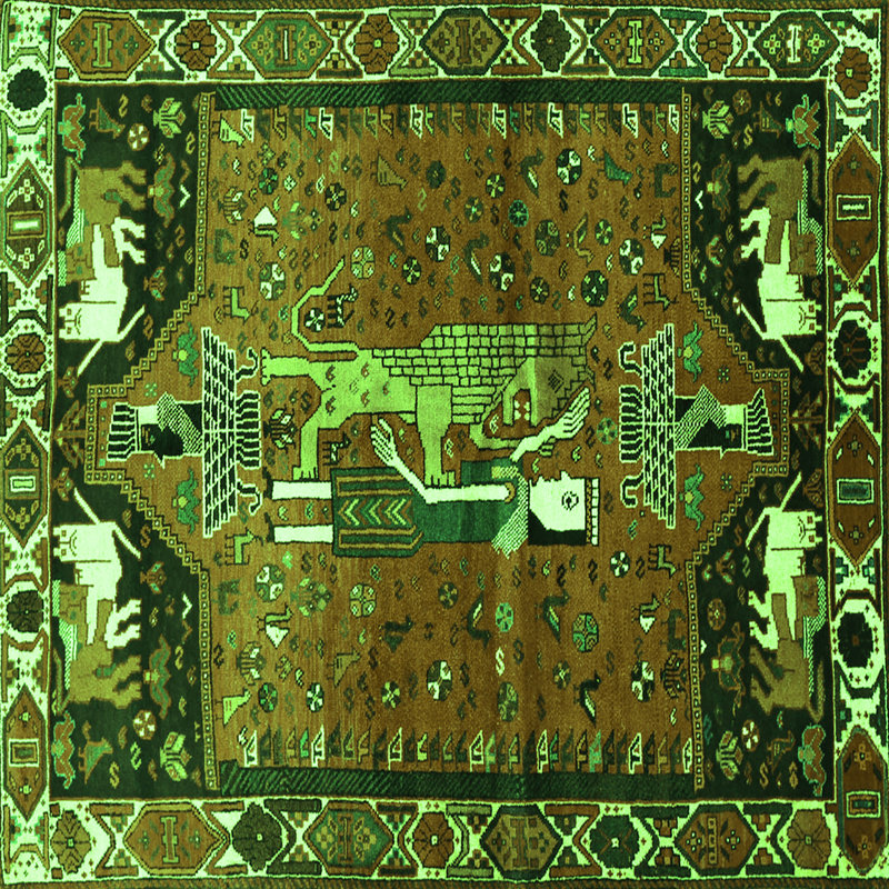 Tapis verts Traditional 628, Carré 5 pi