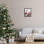 "Santa with Red Gift" par Ramona Murdock sur toile-1615665899-1615665892