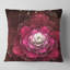 Fractale fleur rose rouge - coussin imprimé floral-30727997-30728001