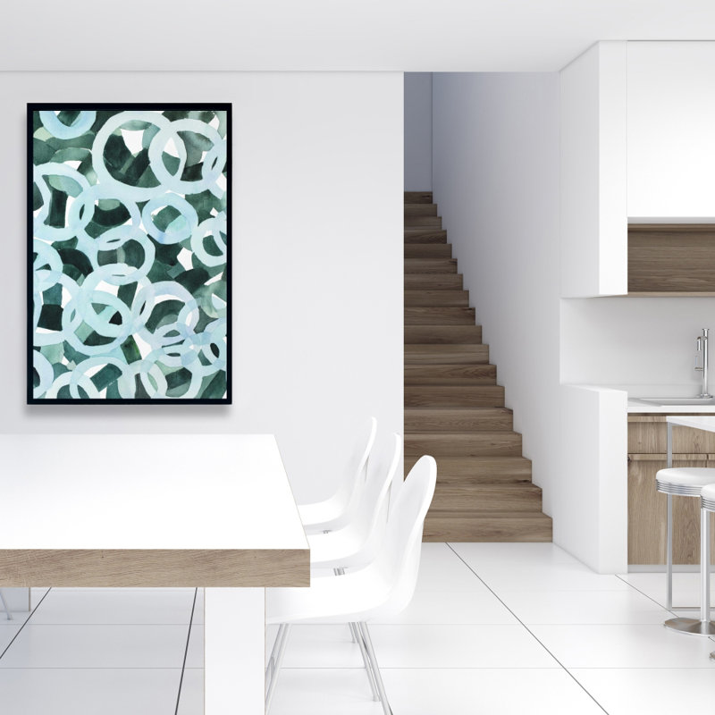 " Abstract Circles ", 36" H x 24" W