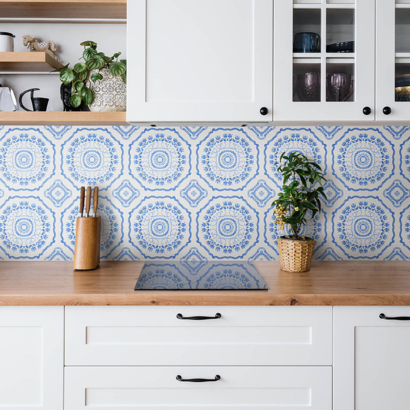 Louisiana 50cm x 100cm PVC Field Tile in Blue
