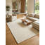 Entro Hand Tufted New Zealand Wool Cream/Cream Area Rug-1846283325