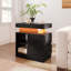 Table d'appoint d'intérieur avec lumière DEL (noir)-785080295