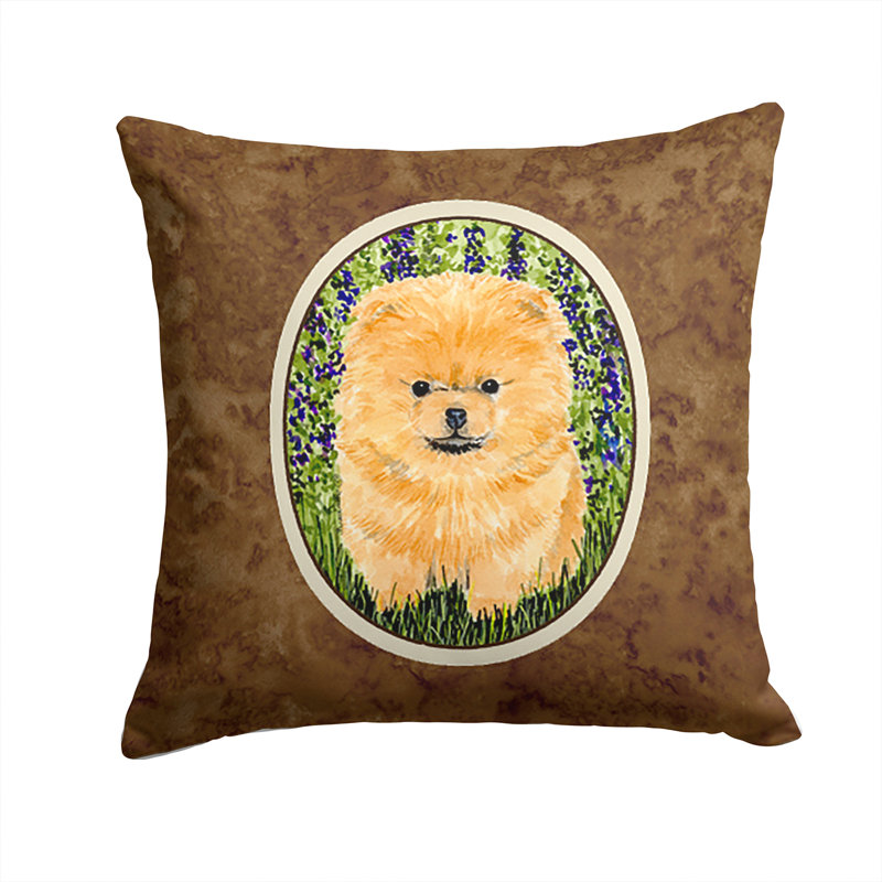 Coussin décoratif intérieur/extérieur brun poméranie