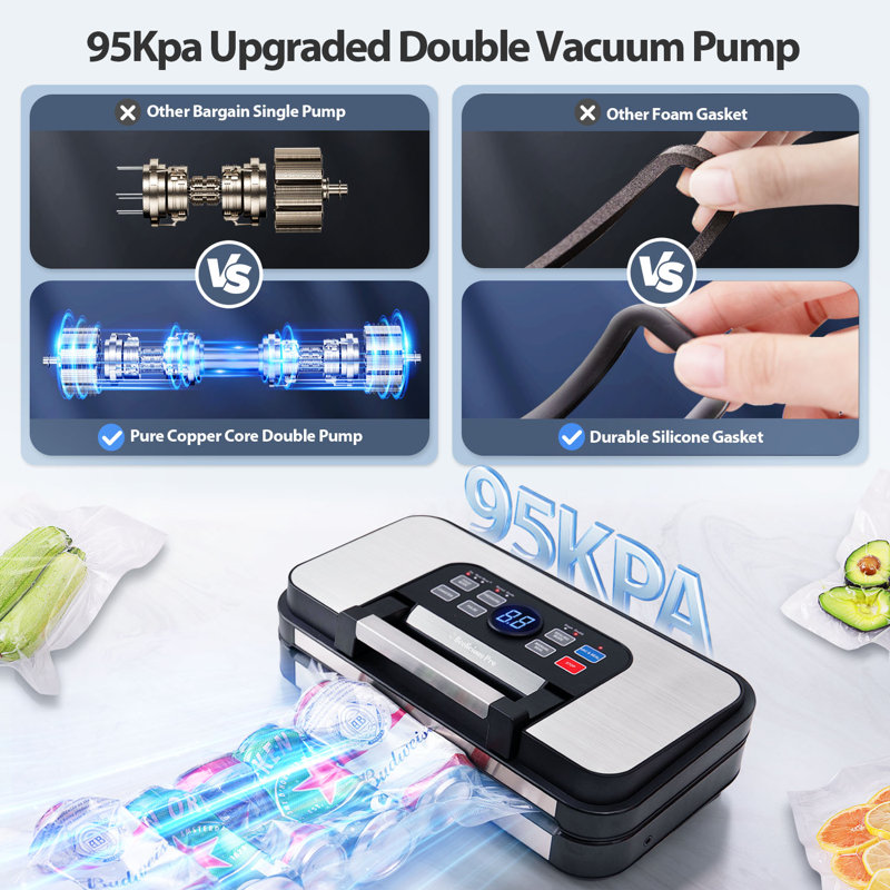 Aspirateur 95Kpa Precision Pro puissant avec fonctions 10 en 1
