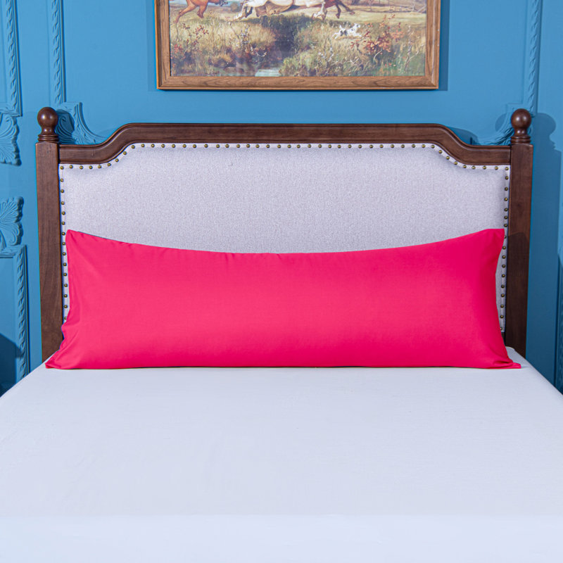 Luxe Microfiber Cover Body Pillow, Magenta