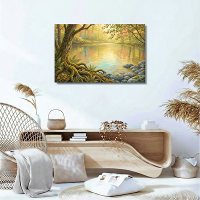 Ensemble de 1 tableau sur toile Forêt d'automne