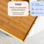 Froppi Bamboo Wooden Serving Tray, Coffee Table L38.1 W25.4 H5 and L43.2 W30.5 H5 cm