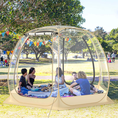11 X 11 Ft Outdoor Instant Tent Dome Pop Up Bubble Tent For 6-10 People