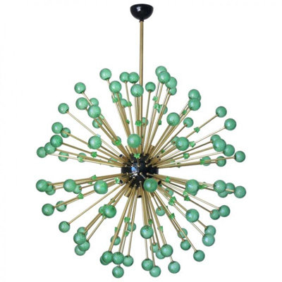 Lustre sphérique en acier inoxydable 24 lumières Murana