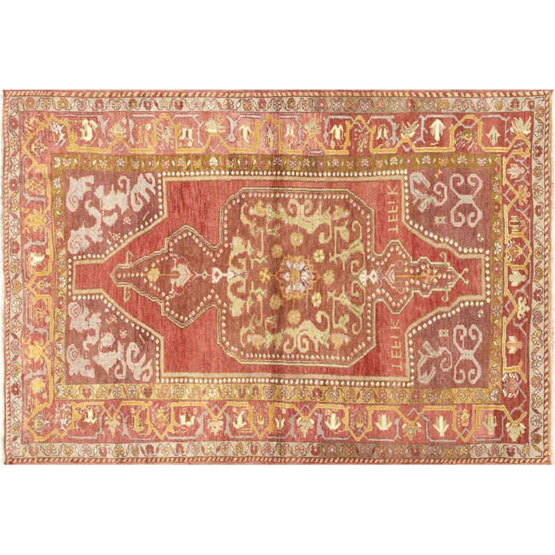 One-of-a-Kind 4'4" X 6'4" 1960s Wool Area Rug in