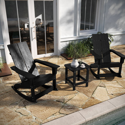 Chaise berçante en plastique