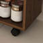 Table pliante multifonctionnelle avec tablettes de rangement et roulettes (47 po)