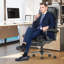 Executive Chair Faux Leather Office Chair-1278424499