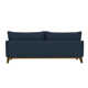 Upholstered Sofa With Storage And Tray Ottoman