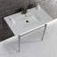 Lavabo de salle de bain console rectangulaire en céramique avec trop-plein Edwardian-61166586-62257202