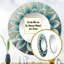 Oahia bleu, blanc, fleurs de Dahlia I - Dahlia-978420292