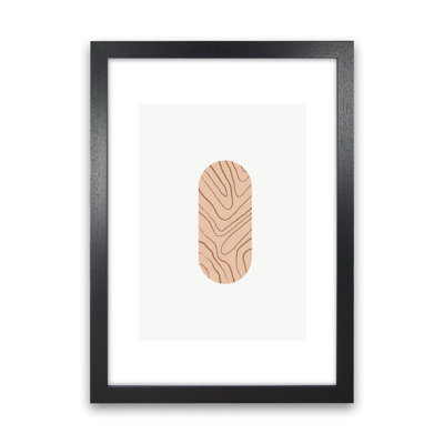 Mila Leaf Pink N2 1 Piece Wall Art