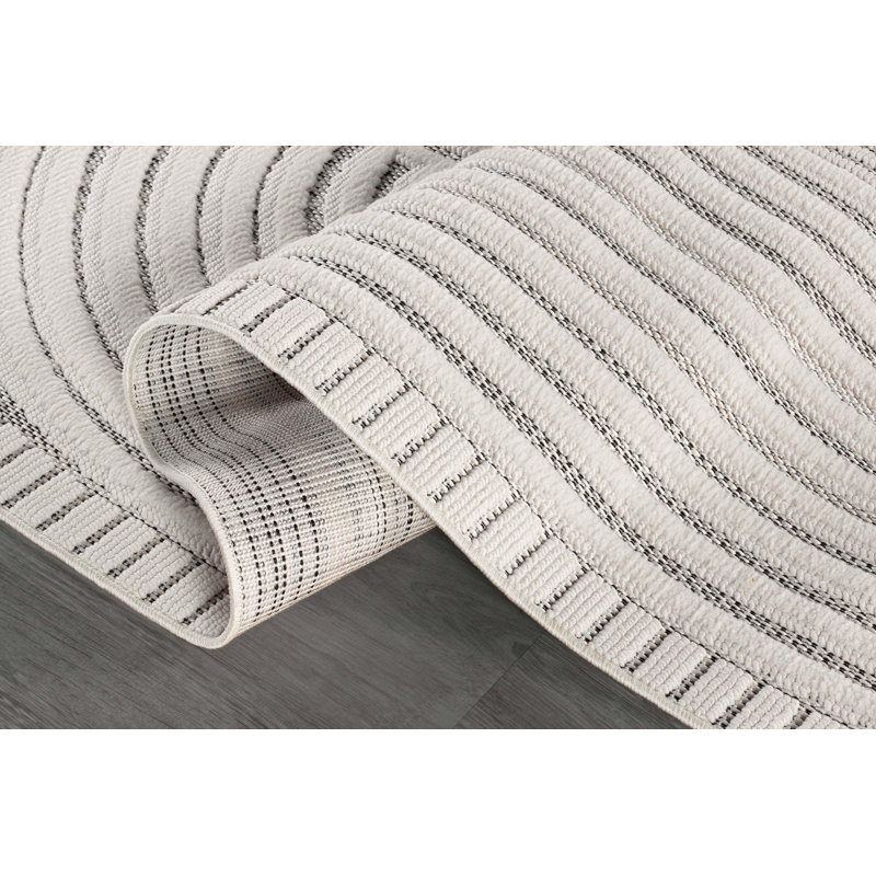 Modern High-Low Indoor Area Rug, Rectangle 6' x 9'