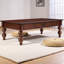 Table basse rectangulaire en bois avec tiroir de rangement, table de cocktail rétro avec pieds en bois massif en forme de gourde pour le salon, assemblage sans outils requis, style maison de campagne-643509201