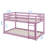 Rubber Wood Twin On Twin Ground Bunk Bed Equipped With Ladder-820306806