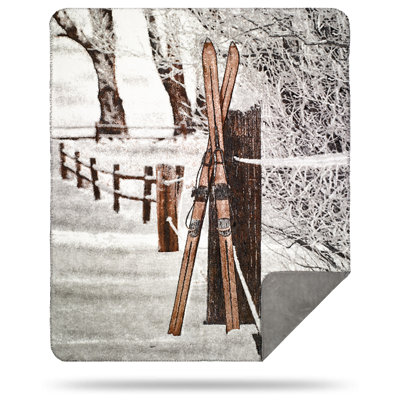  Couverture de skis rétro