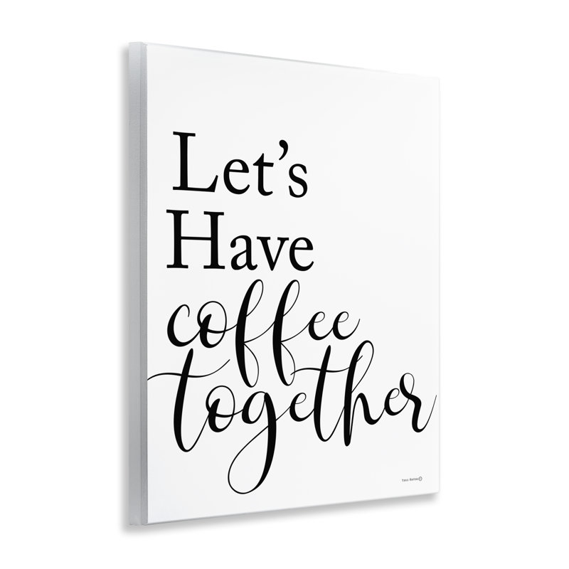 «Coffee Together», art mural sur plaque par Yass Naffas Designs