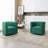 Occie Velvet Swivel Barrel Chair-164223577