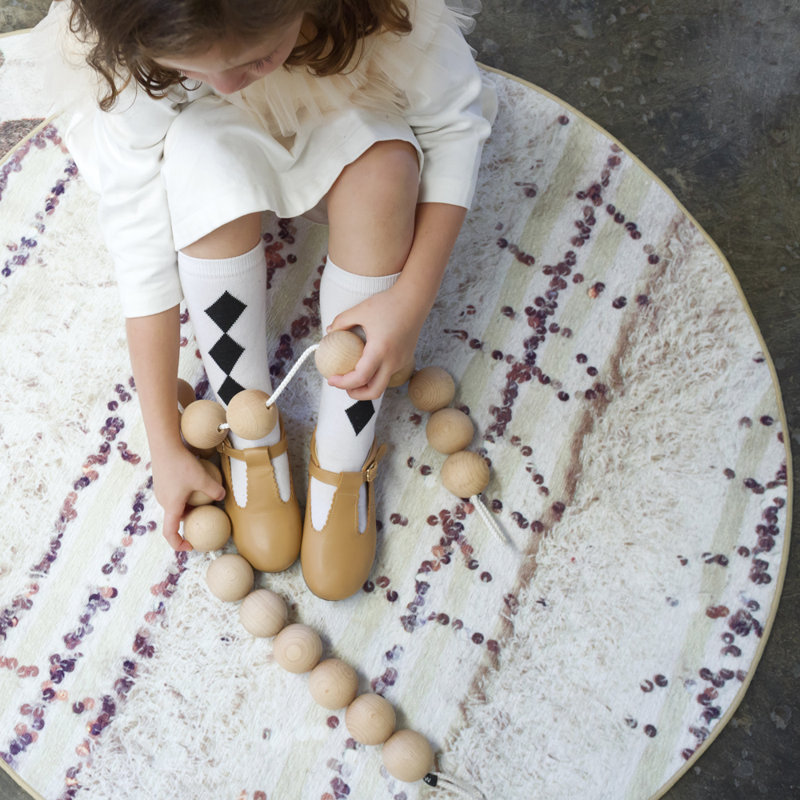 Trinket Splash Round Kitchen Mat