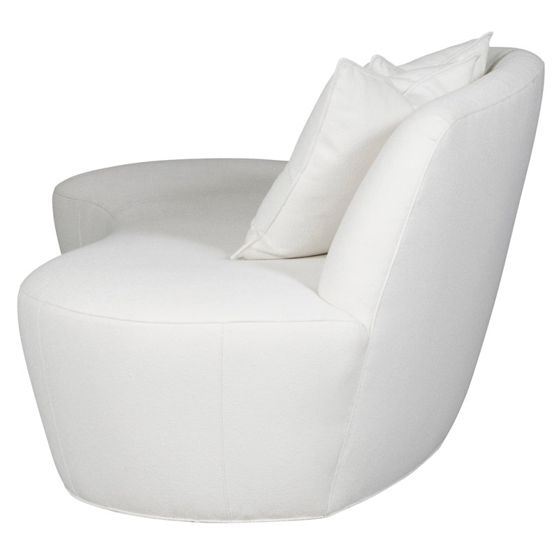 Gilroy Left Lounge Sofa, Worthy Snow