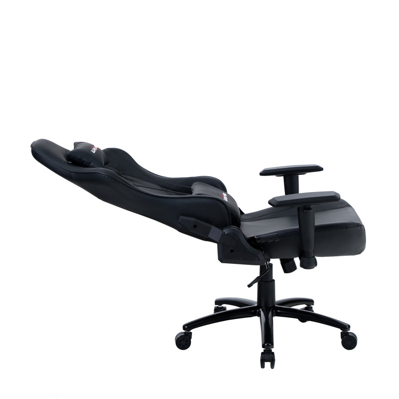 Fauteuil de jeu en similicuir, Noir