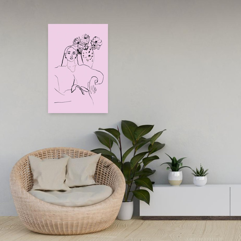 Beate Tubach - Wrapped Canvas Print, 60.96 cm H x 40.64 cm W, Pink