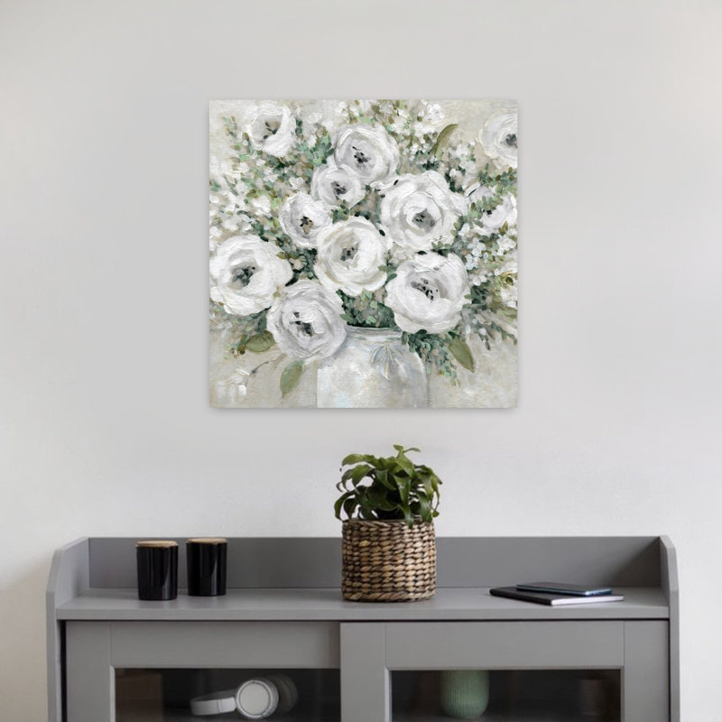 Art mural simple Simply Soft Flower, H 18 po x l 18 po