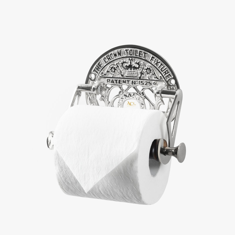 Aghen Wall Mounted Toilet Paper Holder, Chrome