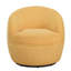 Fauteuil demi-tonneau pivotant en sherpa Gwenlyn 360-106839951