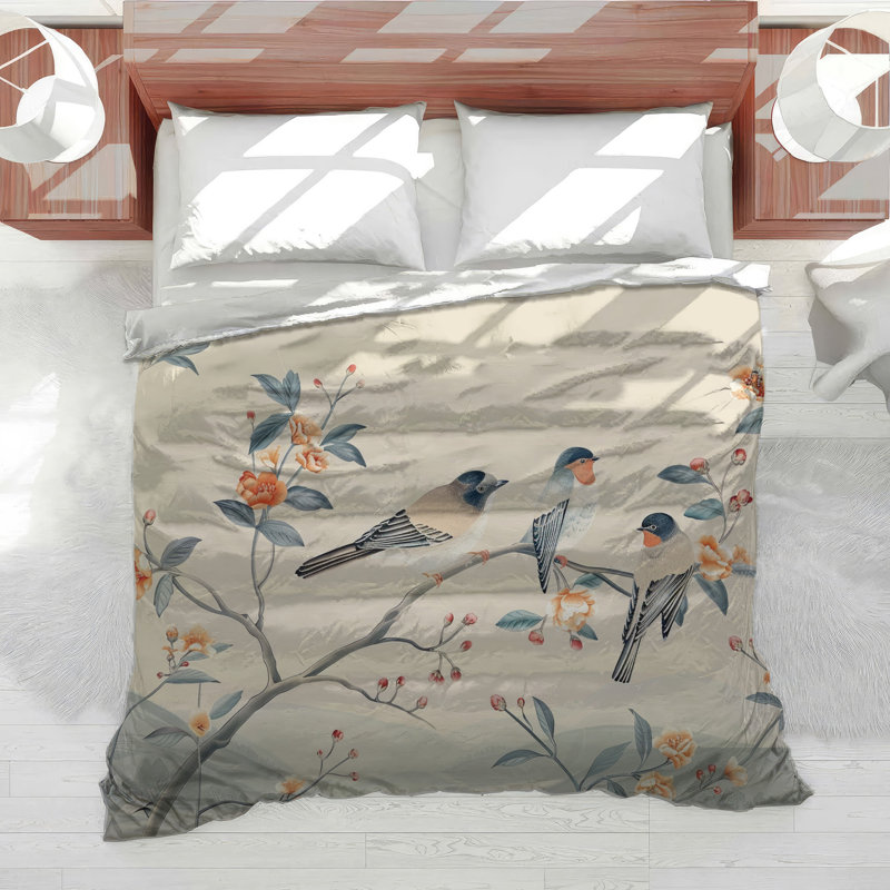 Bird Wildlife Cotton Blend Comforter, King Comforter